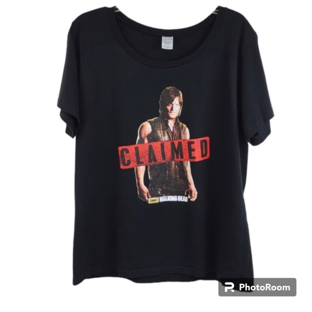 Women's The Walking Dead Daryl Dixon Claimed Cotton Graphic Short Sleeve T-Shirt